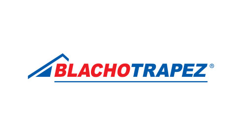 BlachoTrapez - logo producenta pokryć dachowych i dachów. DominoDach - dachy w Garwolinie