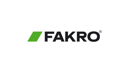 Logotyp producenta FAKRO. DominoDach dachy, pokrycia dachowe w Mińsku Mazowieckim i Garwolinie.